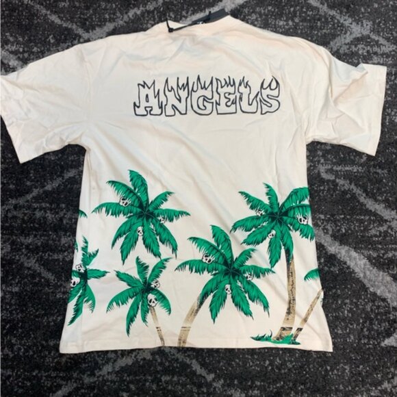 Palm Angels Fire Skull Palm Tree T-Shirt Men’s Large, Medium, Small - Picture 4 of 4